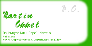 martin oppel business card